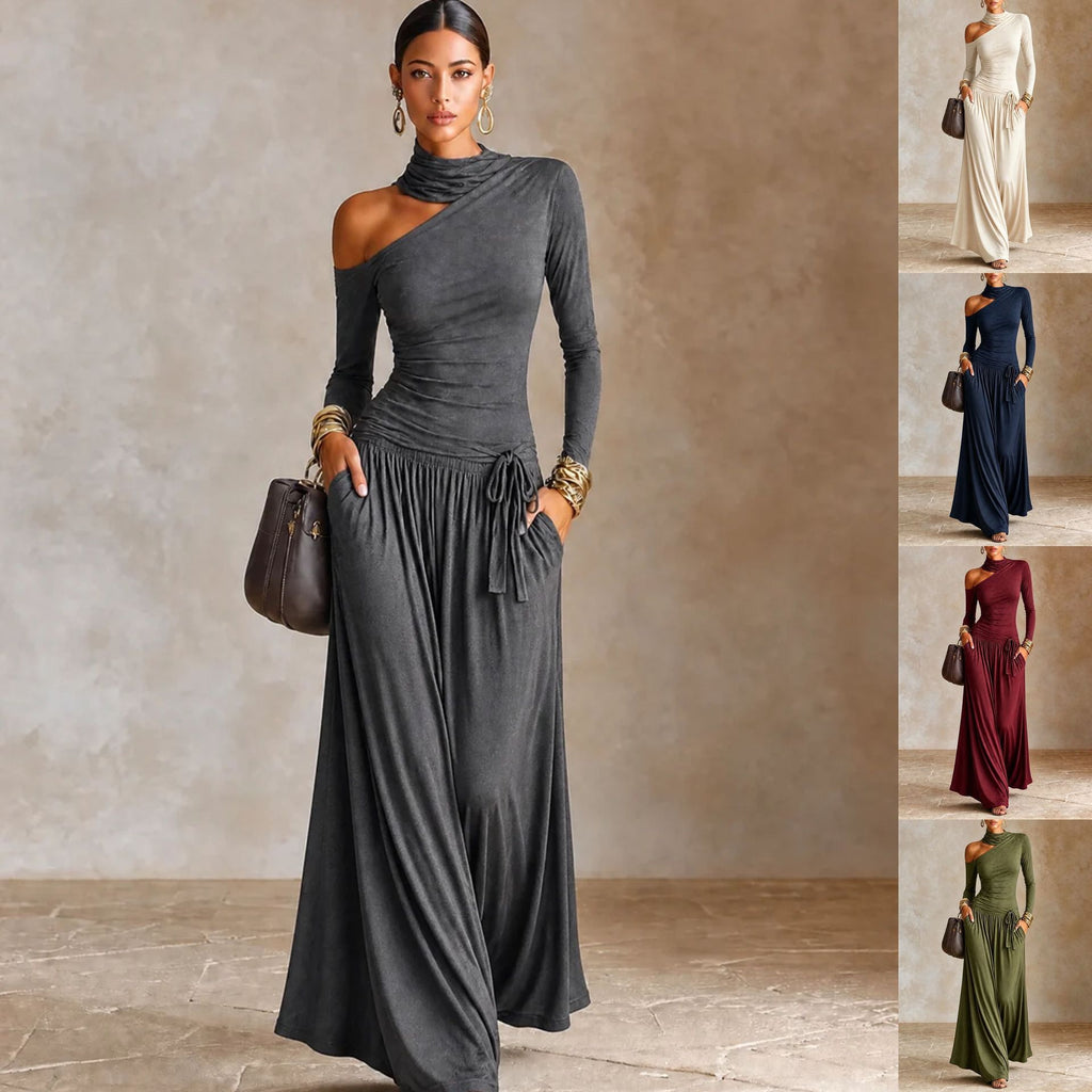 Asymmetrisches Off-Shoulder Kleid – Bild 10 | LuxeStyle