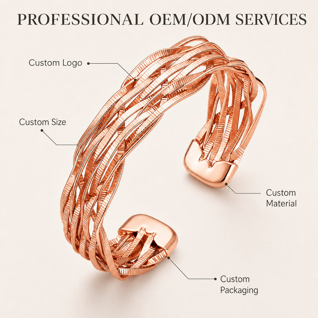 Rotkupfer-Armband, handgewebt – Bild 14 | LuxeStyle
