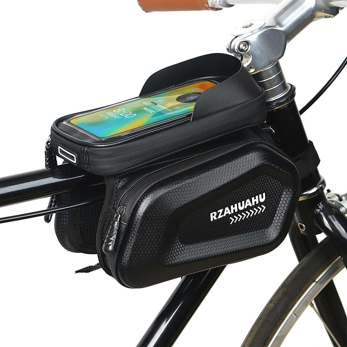 Mountainbike-Doppeltasche mit Handyfach – Bild 4 | LuxeStyle