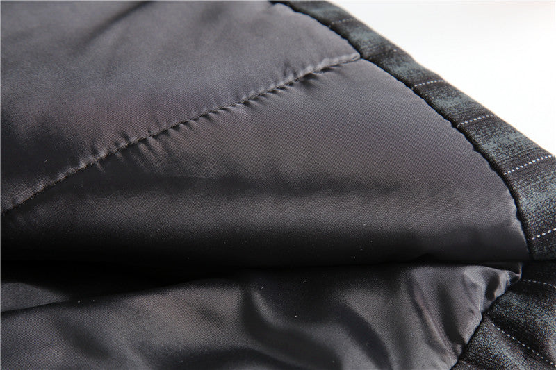 Japanischer V-Ausschnitt Quilted‑Jackett – Bild 3 | LuxeStyle