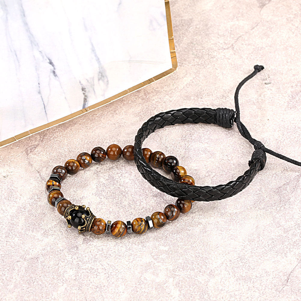 Herren Quarzuhr mit grossem Zifferblatt & Armband-Set – Bild 5 | LuxeStyle