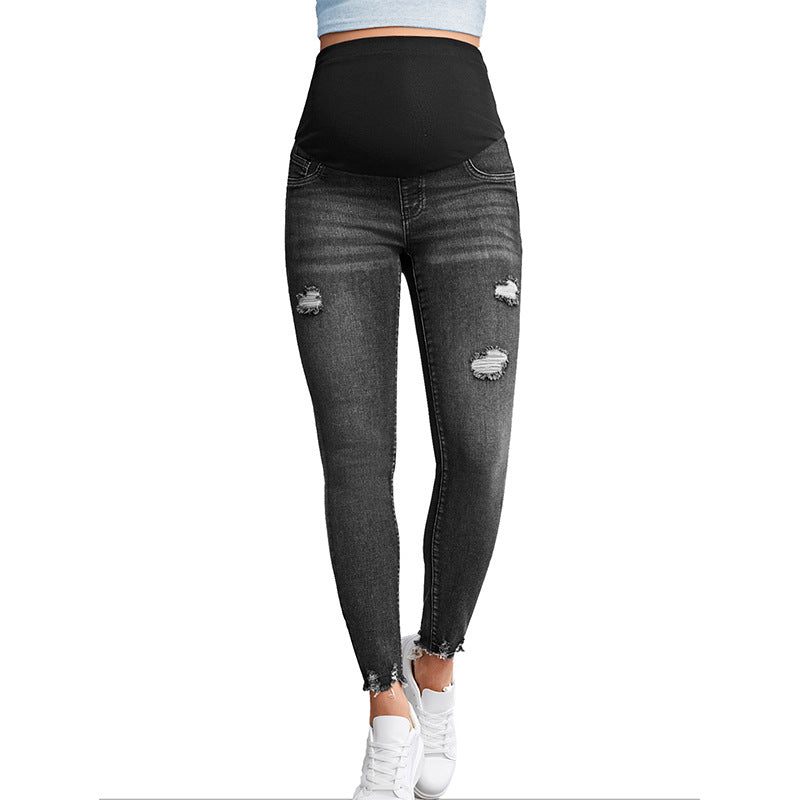 High-Waist Capri Leggings aus Denim