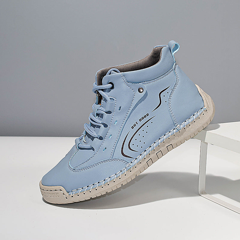 Freizeit-Sneaker mit runder Zehenpartie