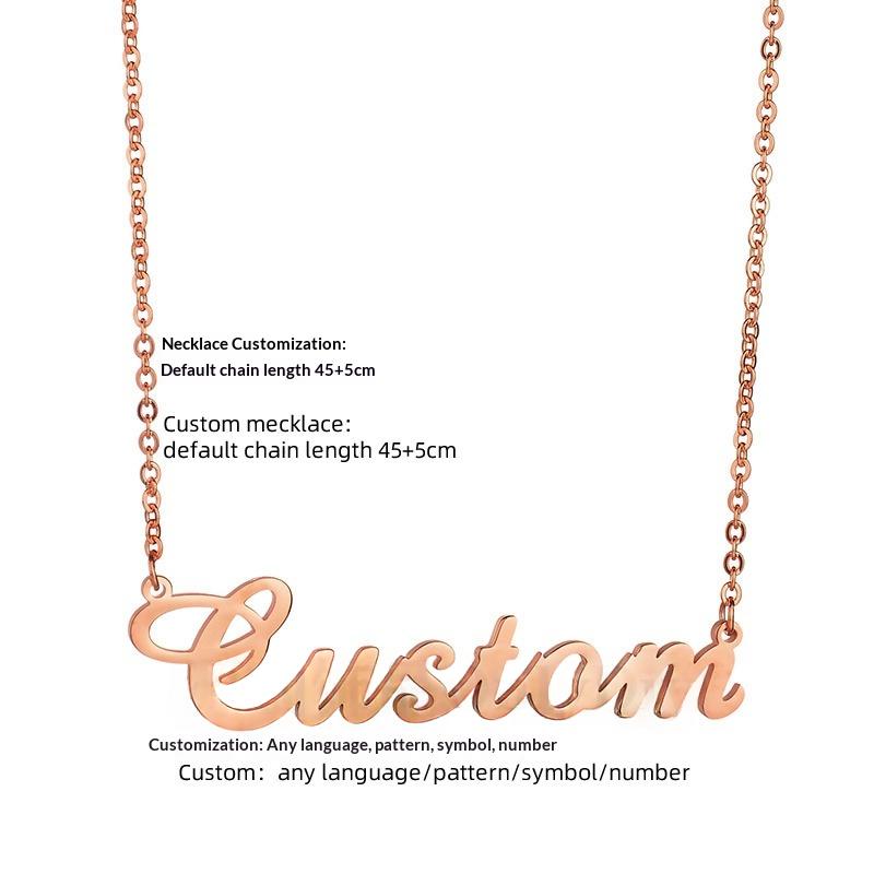 Goldüberzogener Namensanhänger