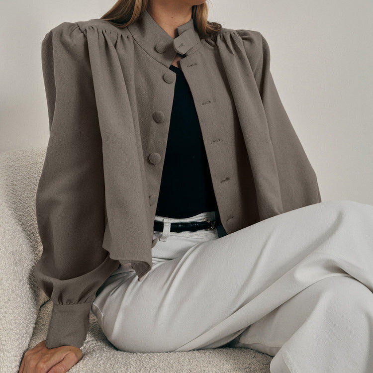 Casual-Hemd mit Stehkragen – Bild 5 | LuxeStyle