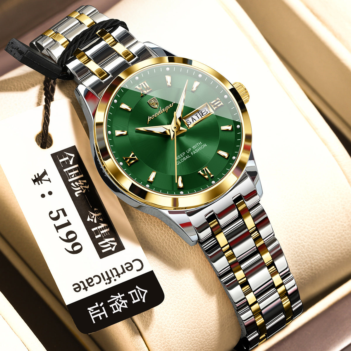 Wasserdichte Herren-Uhr mit Lichterzeugung – Bild 10 | LuxeStyle