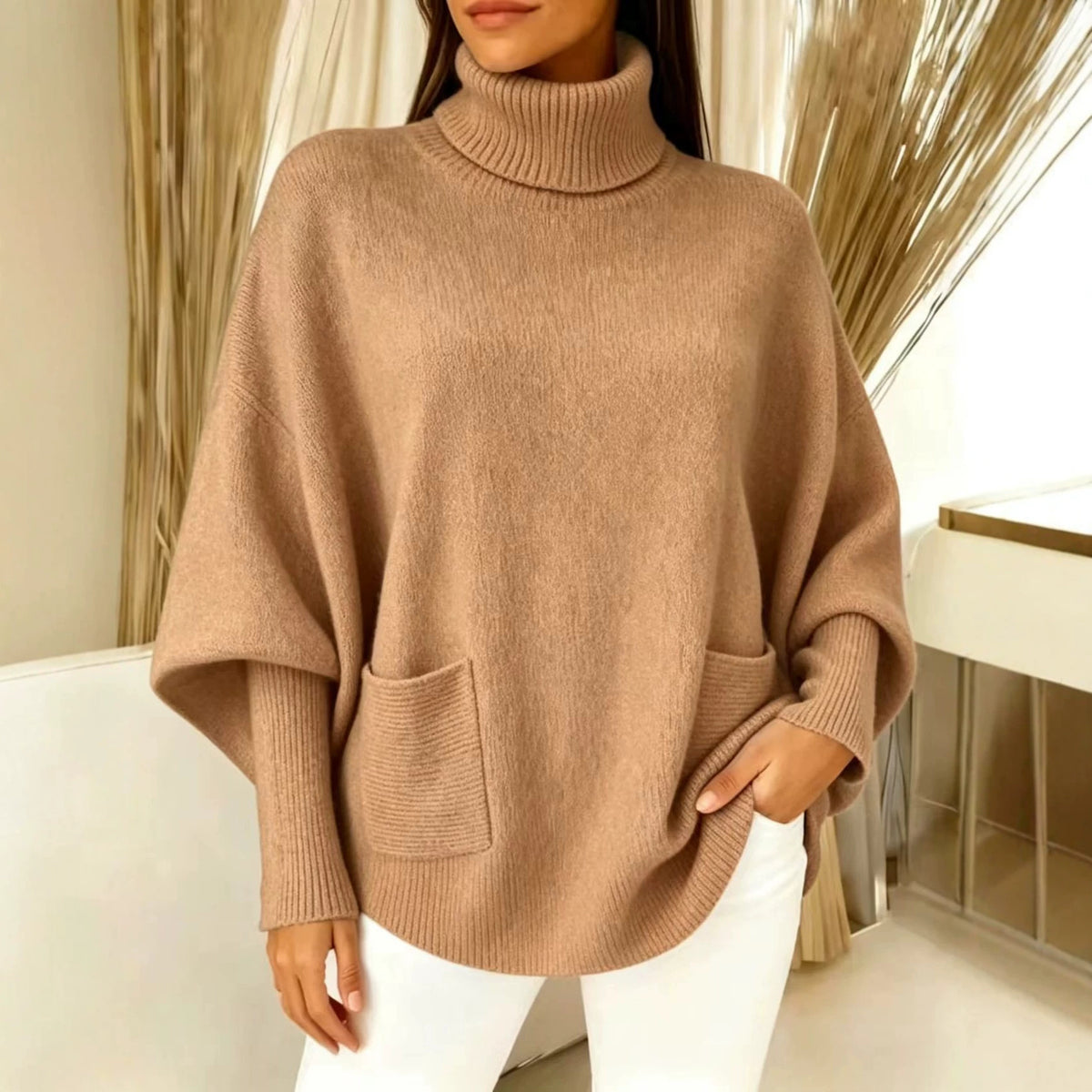 Rollkragenpullover mit langen Ärmeln – Bild 12 | LuxeStyle