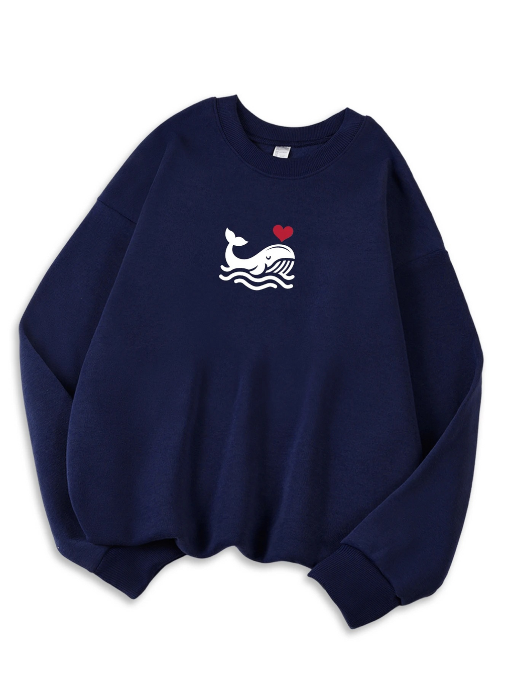 Damen Hoodie mit Print aus weichem Wollmix