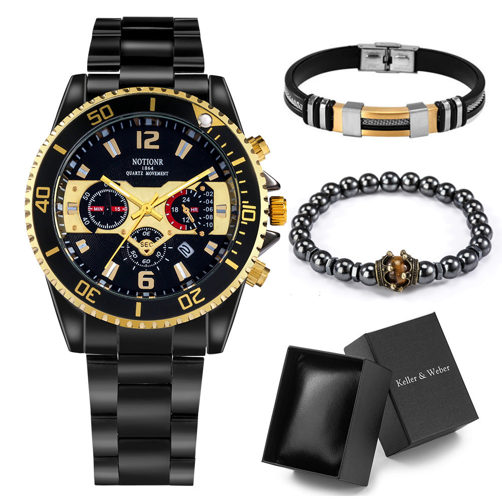 Quarz-Armbanduhr mit Weltzeit-Display – Bild 3 | LuxeStyle