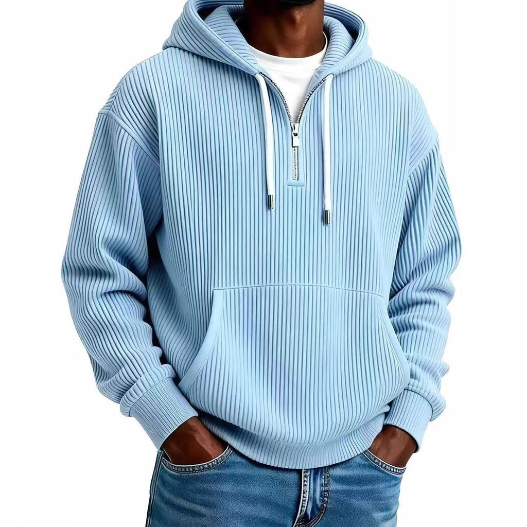 Herren Corduroy Hoodie Langarm