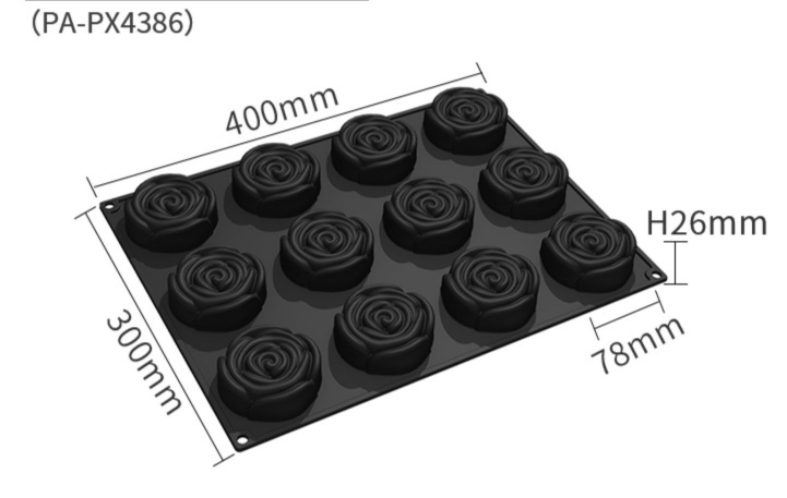 Melaleuca 8" Rosenkuchenform aus lebensmittelsicherem Silikon – Bild 9 | LuxeStyle