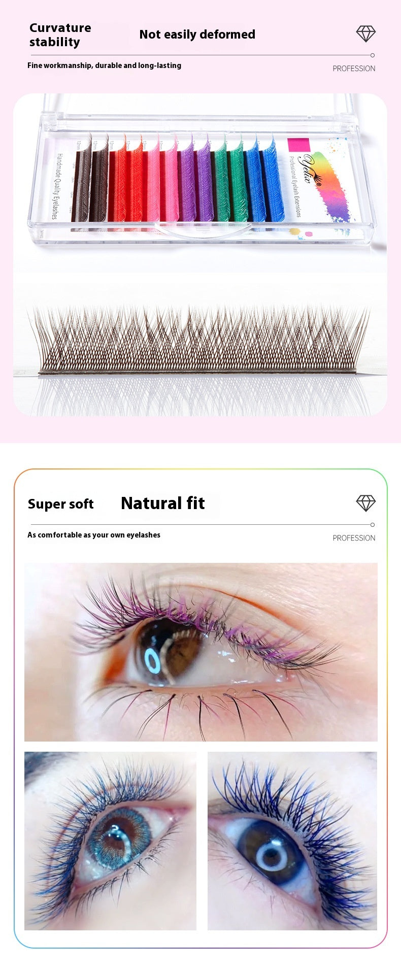Falsche Wimpern Y-Shape – natürlich & dicht