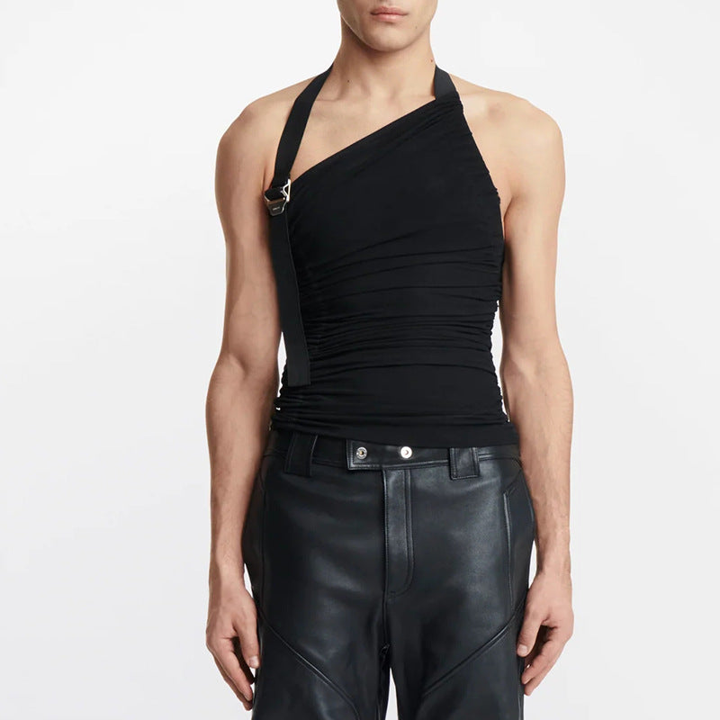Ohne Träger Off-shoulder Hollow-out Weste
