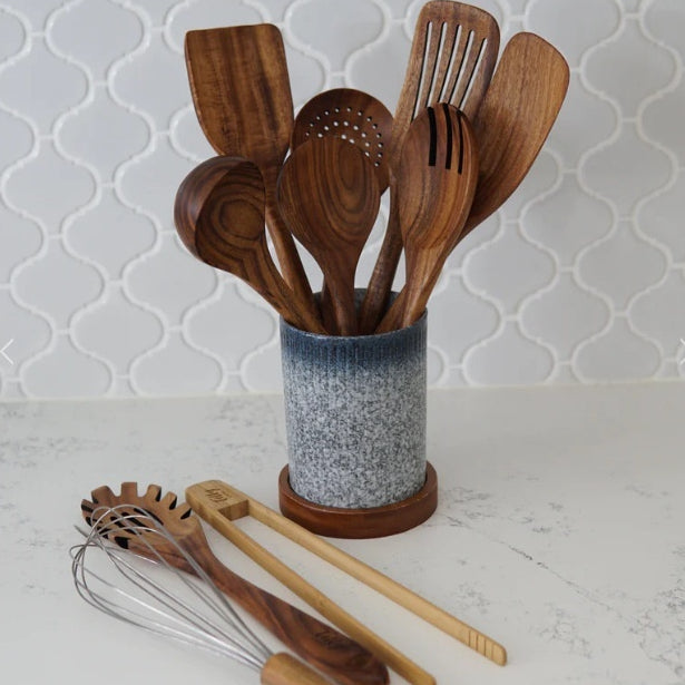 Teak Küchenutensilien 10er-Set – Bild 6 | LuxeStyle
