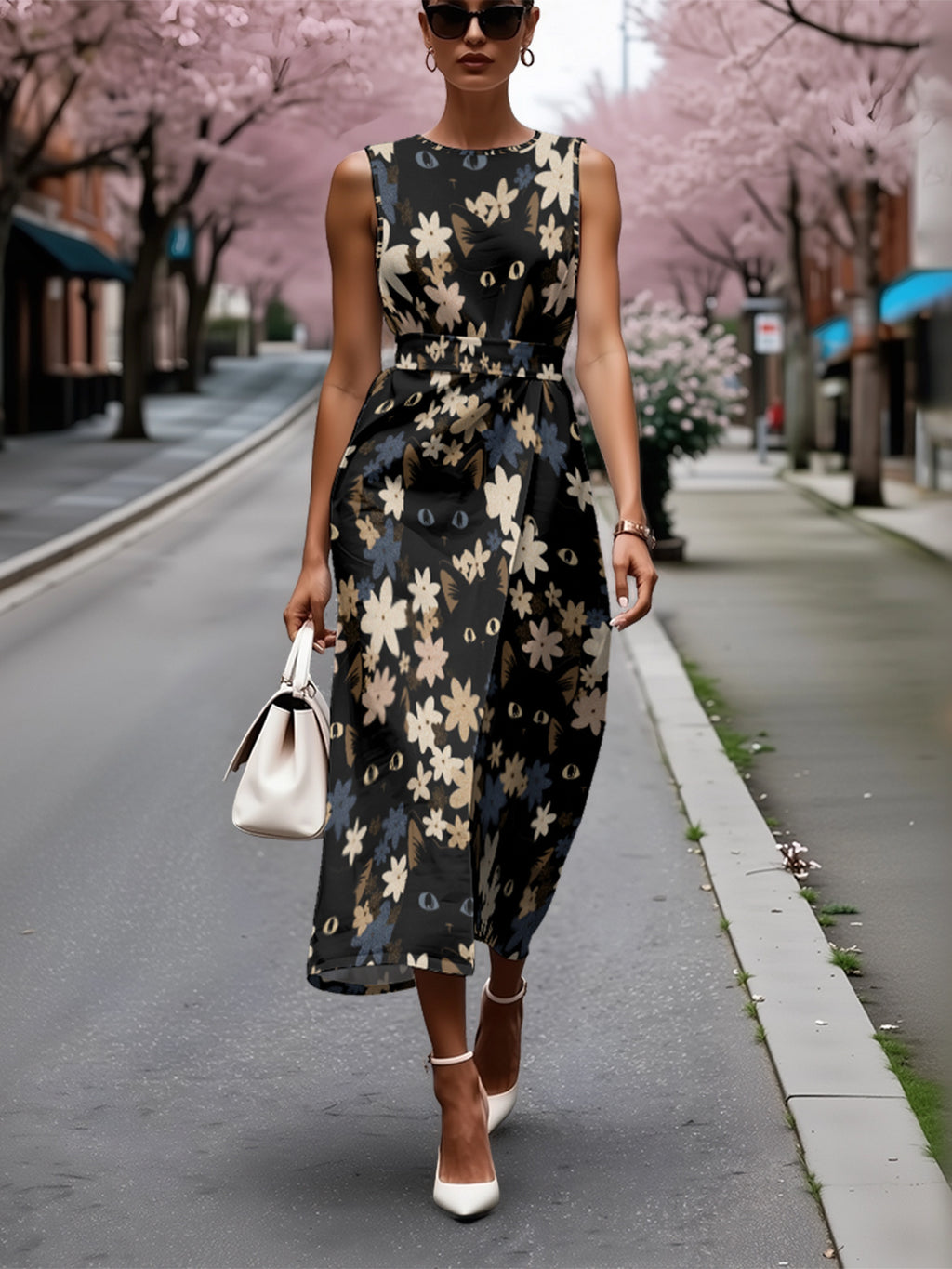 Elegantes ärmelloses Kleid