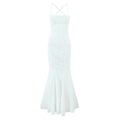 Elegantes, tailliertes Slip-Kleid ohne Träger – Bild 6 | LuxeStyle
