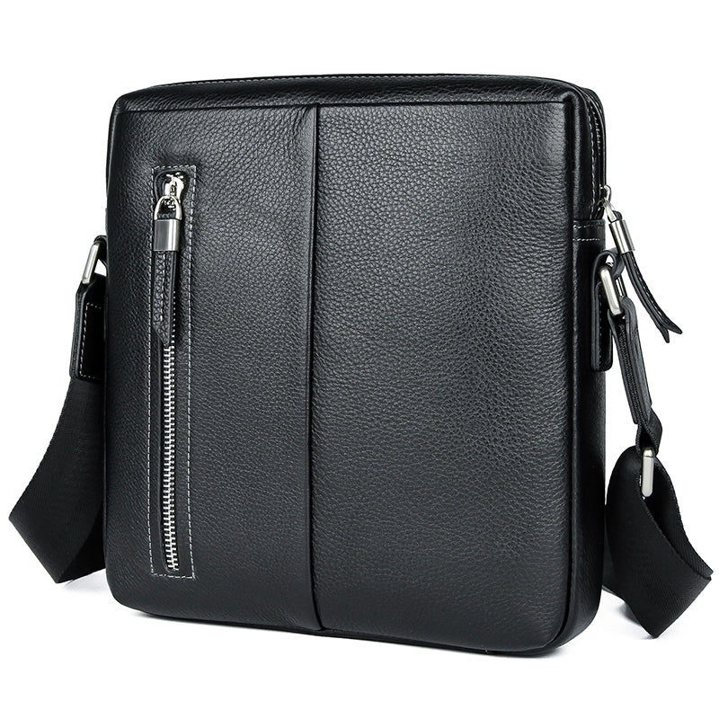 Kuhleder Crossbody Rucksack – klassisch schwarz | LuxeStyle
