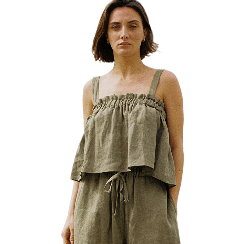 Damen Camisole aus Ramie-Baumwolle