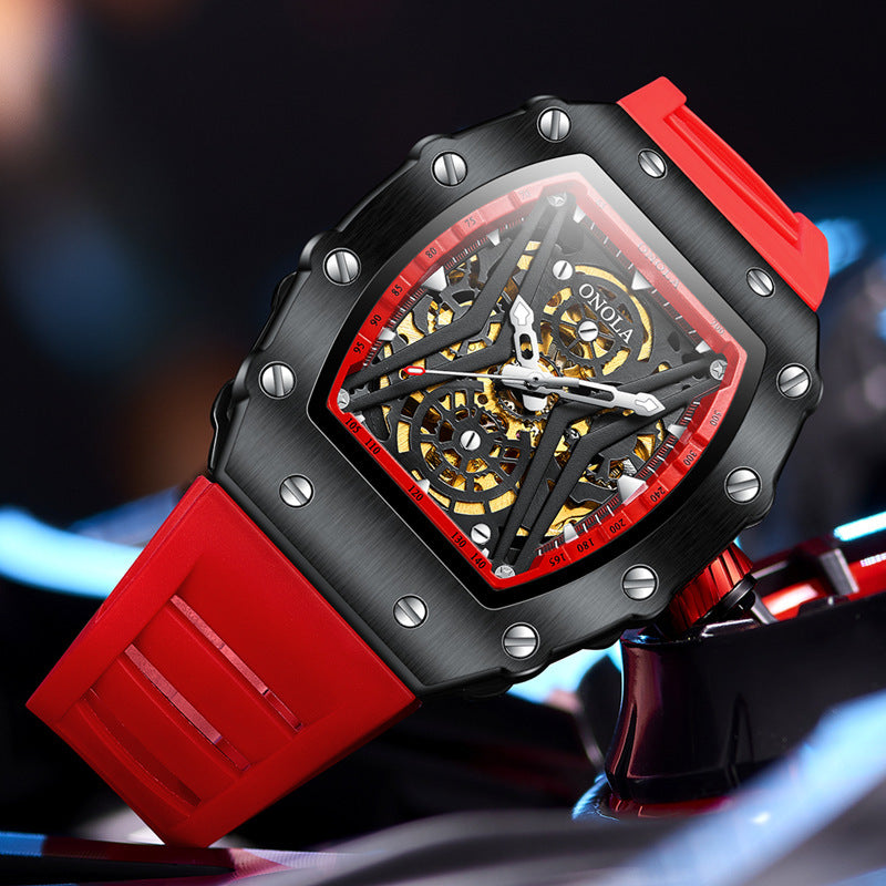 Sportliche Automatikuhr mit Silikonarmband – Bild 10 | LuxeStyle