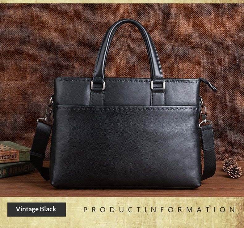 Herren Handtasche aus vollnarbigem Leder