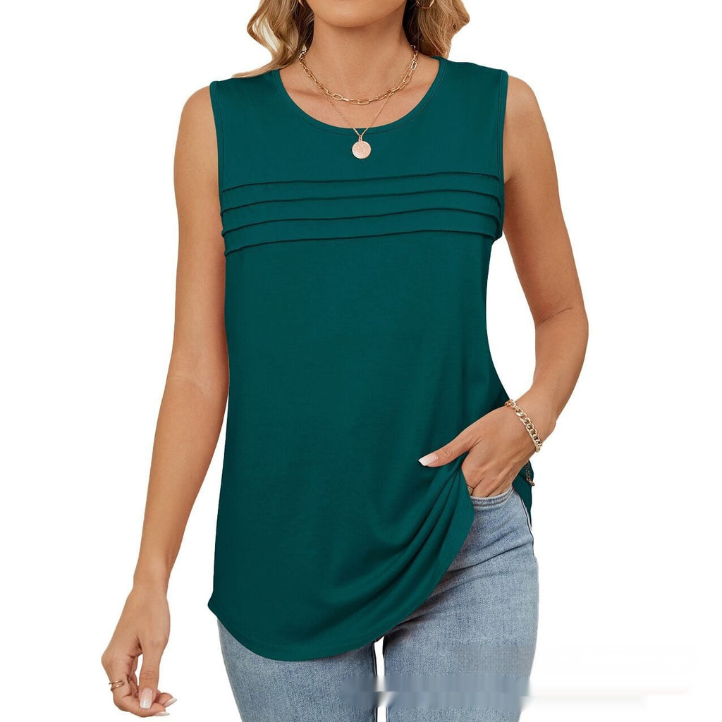 Ärmellose Strickweste mit Rundhalsausschnitt – Bild 4 | LuxeStyle