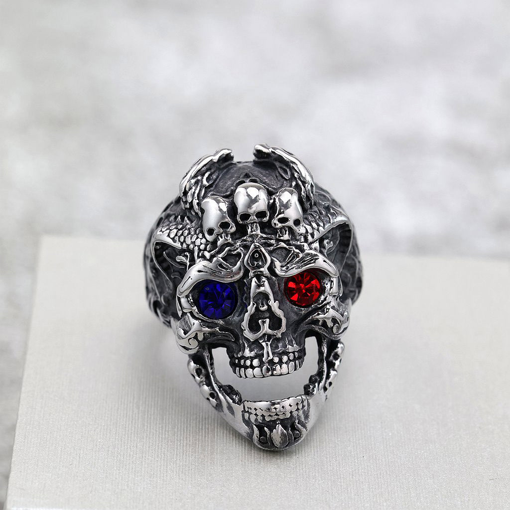 Herren-Ring «Vintage» – Edelstahl Retro