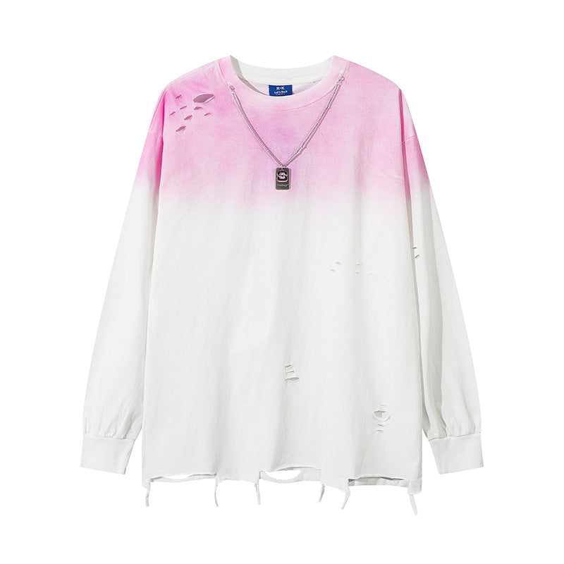 Langarm-Shirt mit Farbverlauf – Bild 4 | LuxeStyle