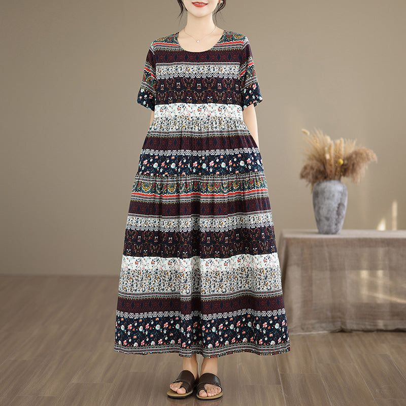 Figurbetontes Vintage Maxikleid im Ethno-Stil – Bild 8 | LuxeStyle