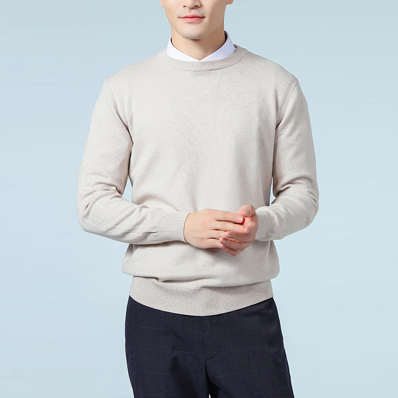 Herren-Loose-Crew-Neck-Sweater