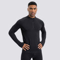 Herren Sportshirt Langarm mit Halbreissverschluss – Bild 9 | LuxeStyle