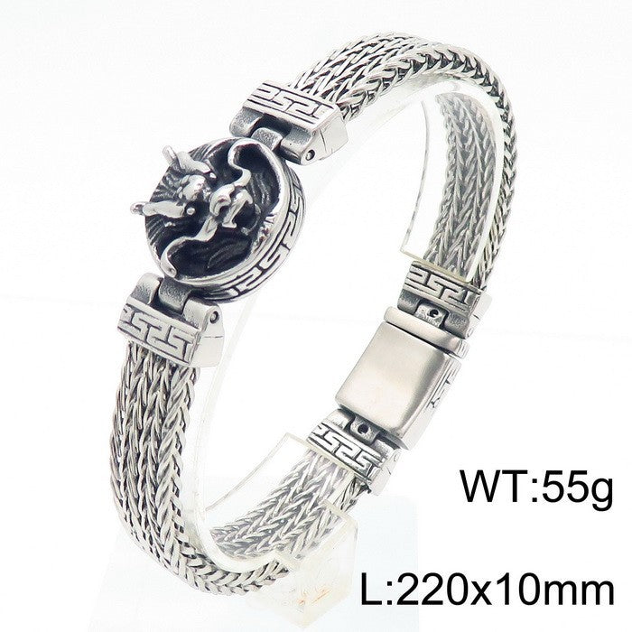 Drachenkopf-Armband im Retro-Stil – Bild 2 | LuxeStyle