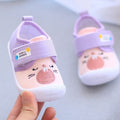 Weisse Baby Quietschschuhe mit weicher Sohle für Frühling/Herbst
