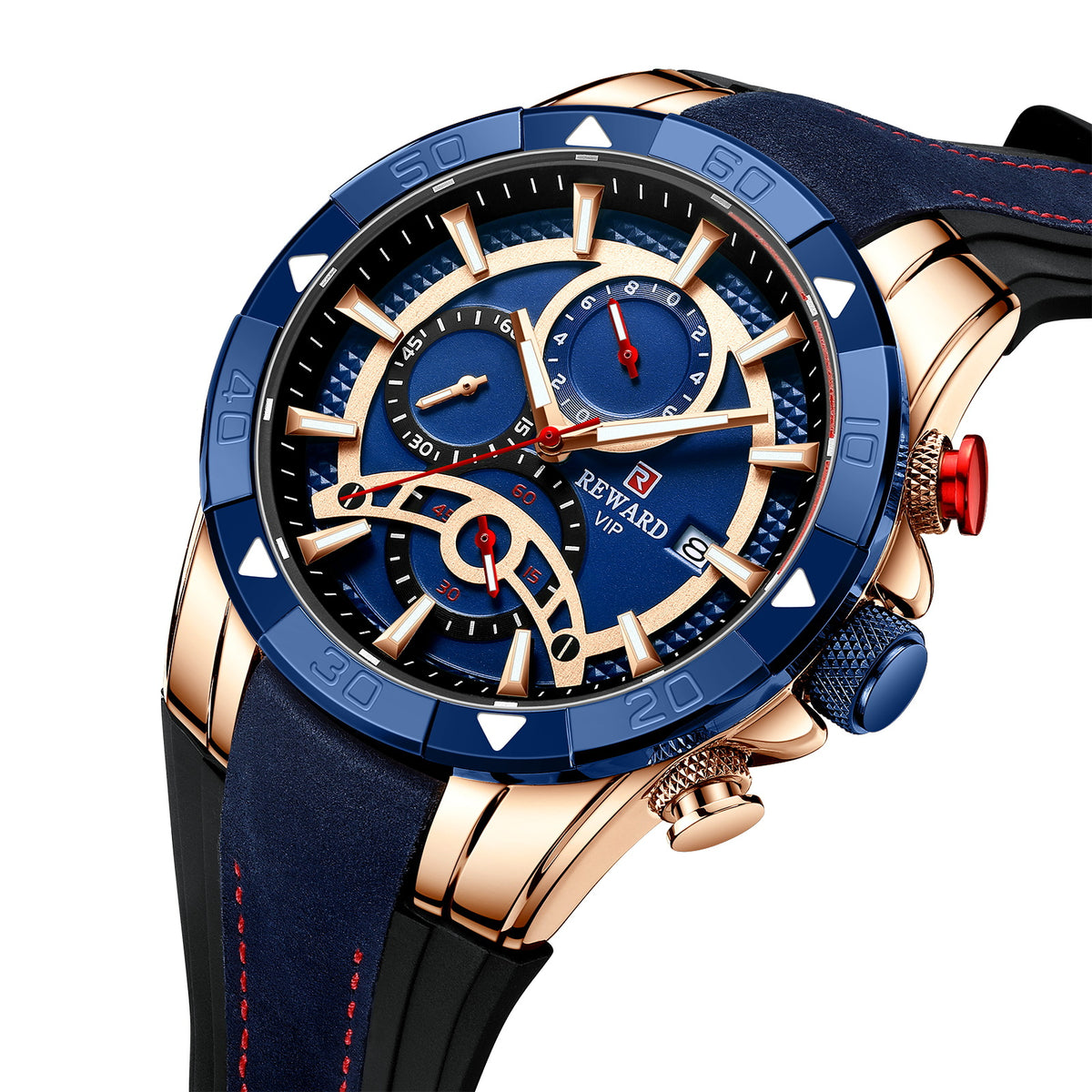 Herren Quarzuhr mit Kalender und Silikonarmband | LuxeStyle
