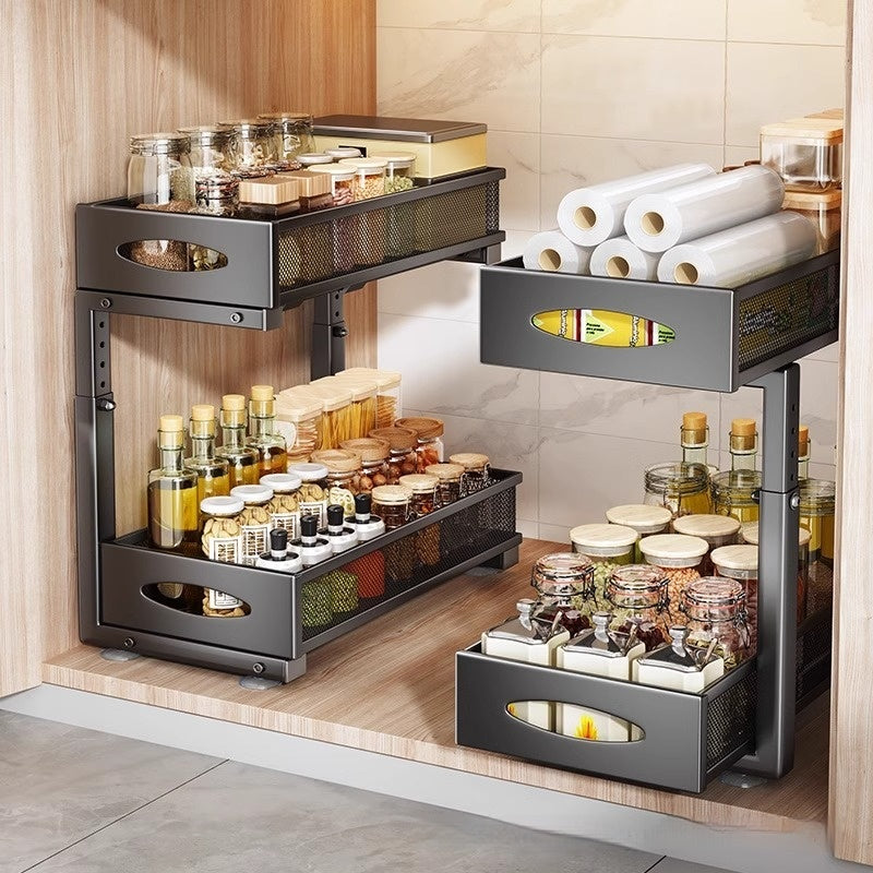 Ausziehbarer Gewürzregal-Organizer | LuxeStyle