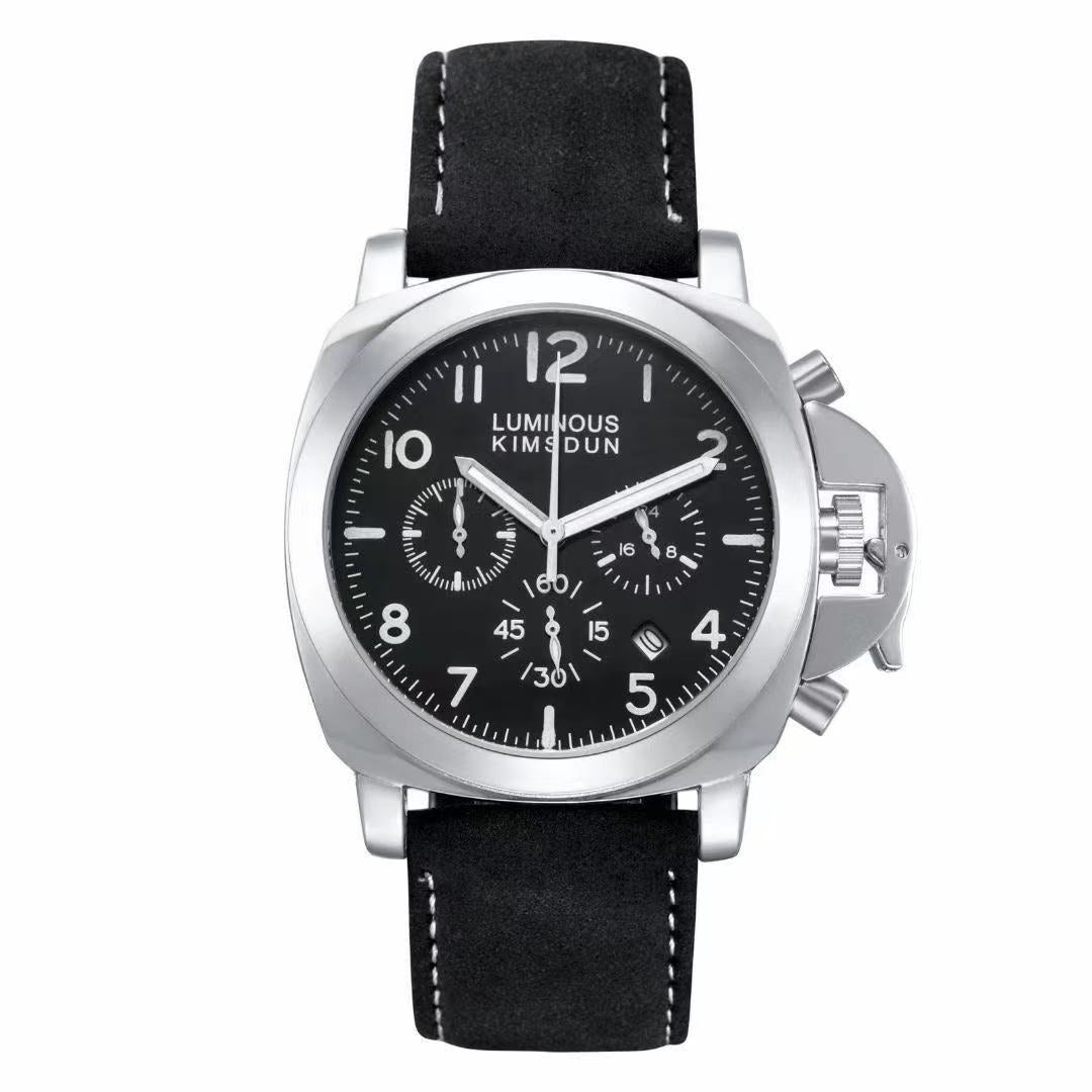 Sportliche Herrenuhr mit Leuchtzeigern – Bild 2 | LuxeStyle