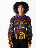 Afrikanische Print-Bluse – Bild 7 | LuxeStyle