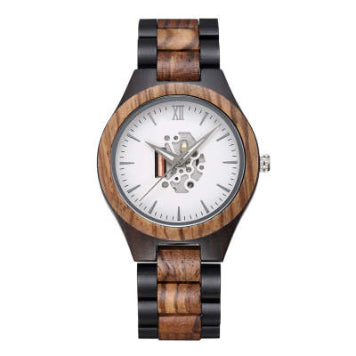 Skelett-Uhr aus Holz für Männer | LuxeStyle