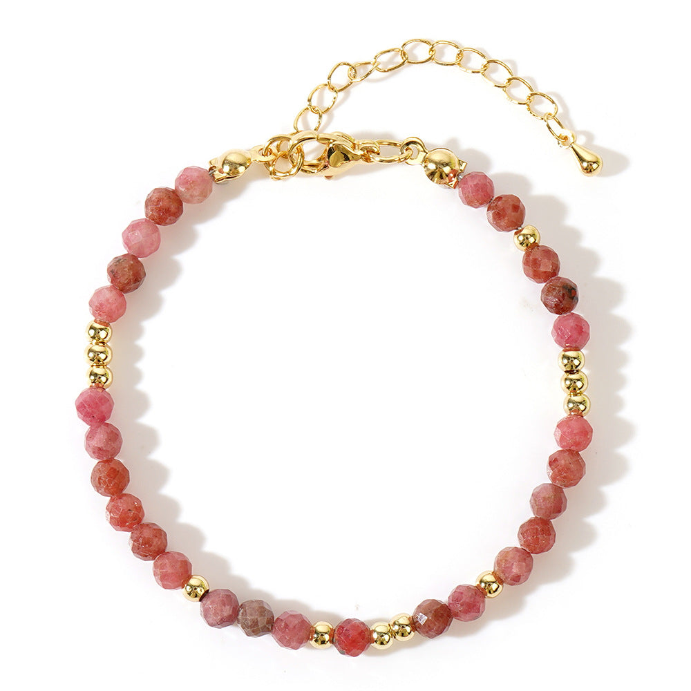Handgefertigtes Armband mit bunten Natursteinperlen – Bild 8 | LuxeStyle