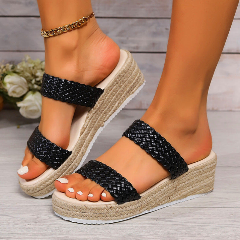 Retro Espadrille Sandalen für Damen