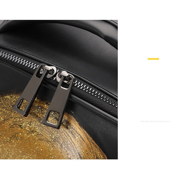 Laptop-Rucksack aus PU-Leder, 36-55 L | LuxeStyle