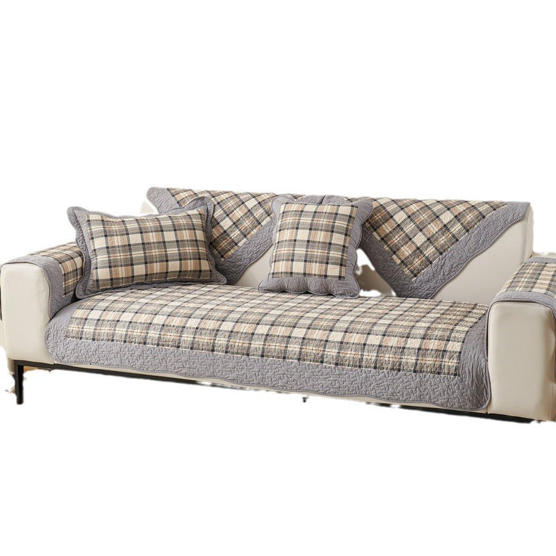 Sofaabdeckung aus Baumwolle, rutschfest, alljährlich – Bild 6 | LuxeStyle