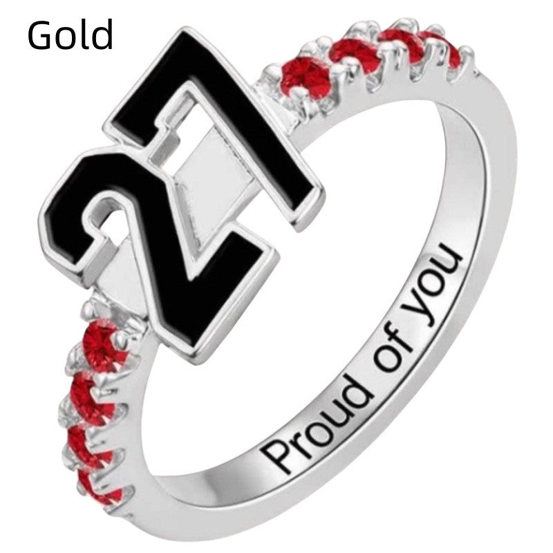 Geburtsstein Ring mit Zirkonia – Bild 6 | LuxeStyle