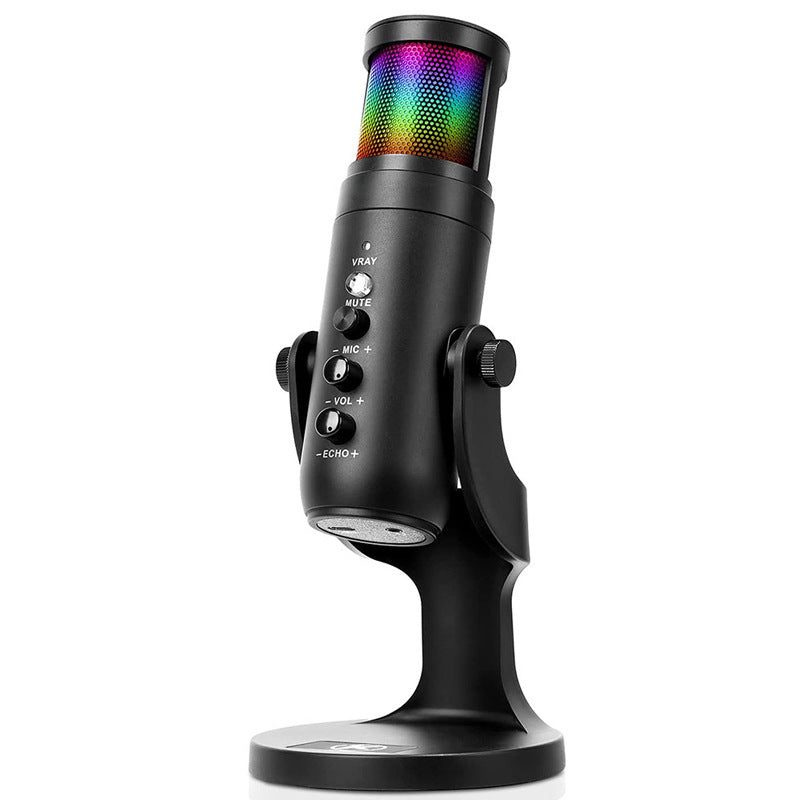 RGB USB Kondensator-Mikrofon mit Stimmungslicht