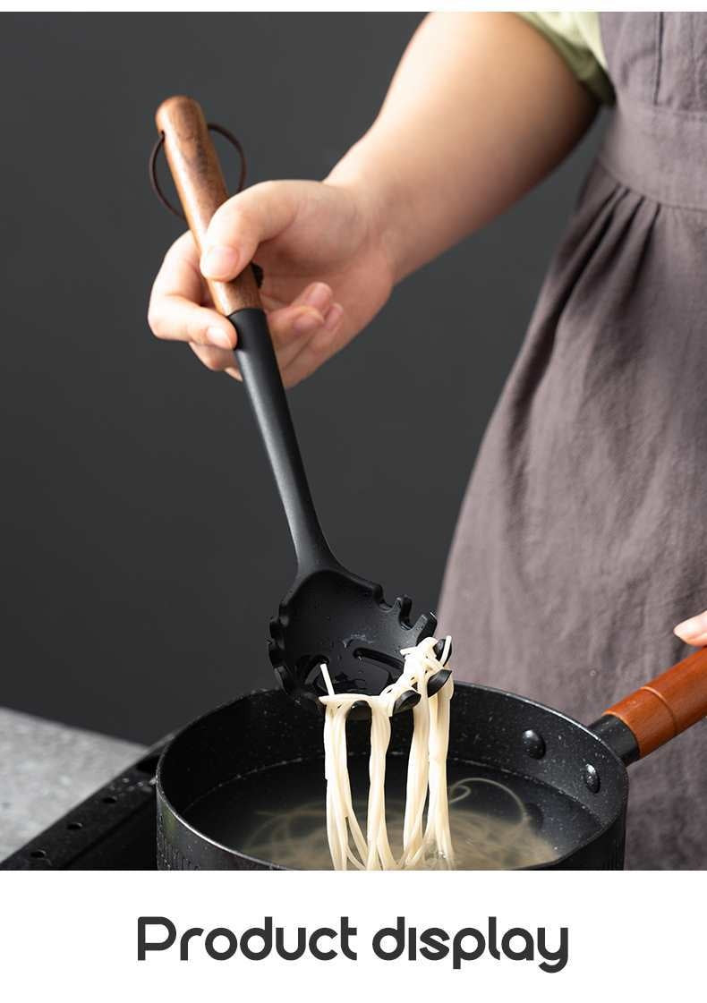 Silikonspatel mit Holzgriff