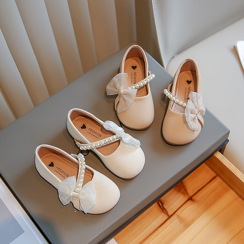 Weisse Perlen-Prinzessin Schuhe