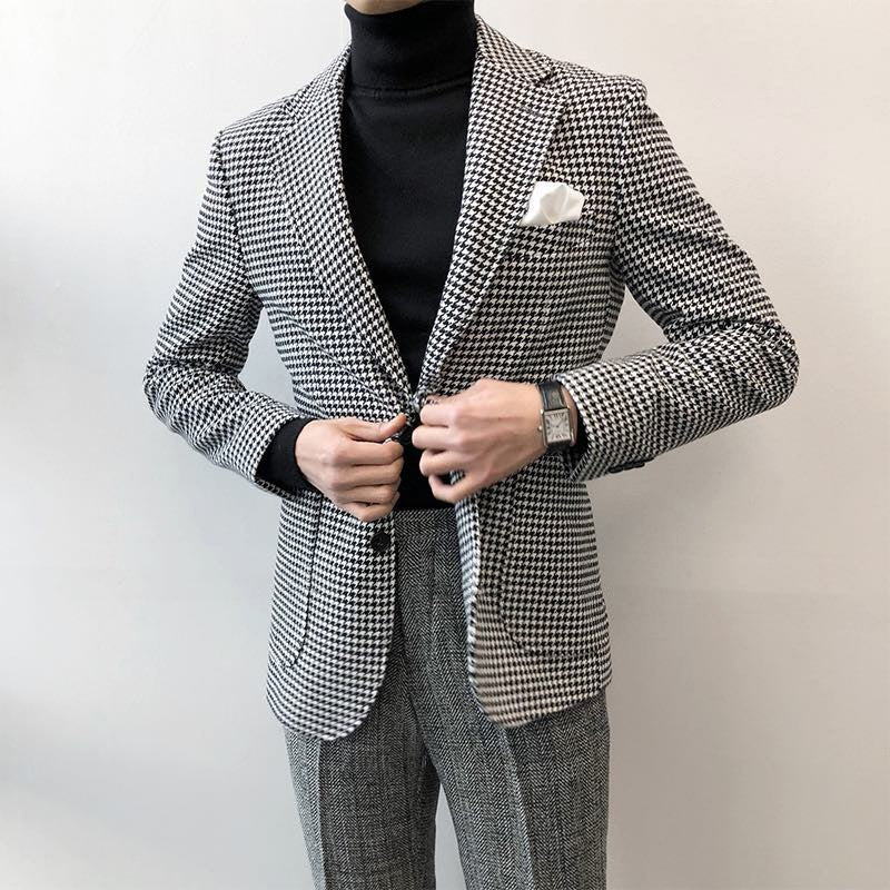 Slim-Fit Woll-Anzugjacke für Herren | LuxeStyle