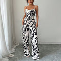 Ärmelloser Blumen-Jumpsuit für Damen
