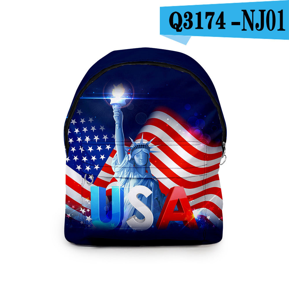 Rucksack aus Oxford-Stoff mit 3D-Digitaldruck – Bild 6 | LuxeStyle