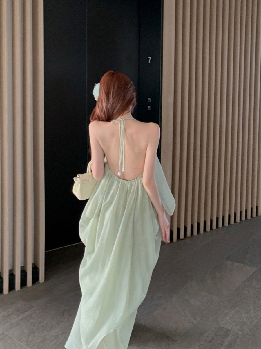 Rückenfreies Neckholder-Kleid