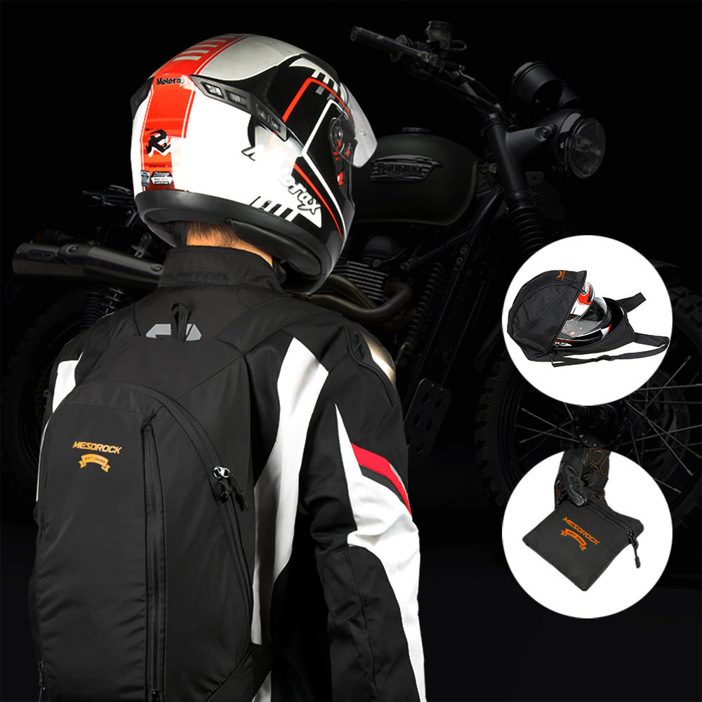 Faltbarer Motorrad-Rucksack für Helme, 24L